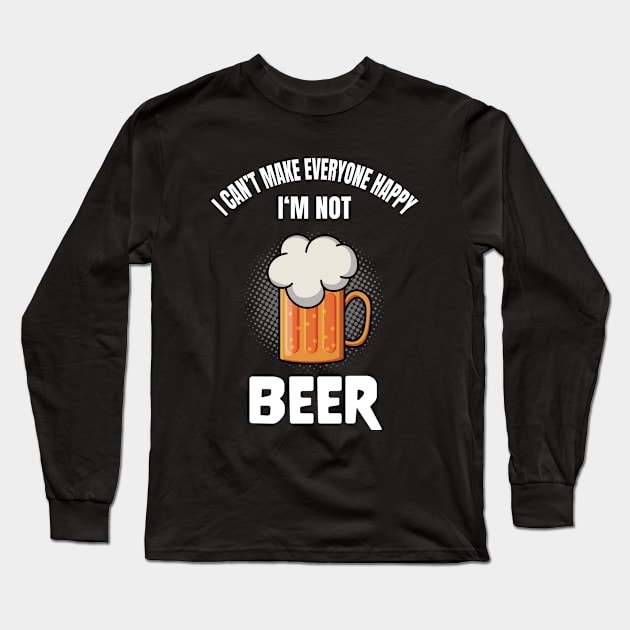 Funny Beer Lover Alcohol Quote Humor Long Sleeve T-Shirt by Foxxy Merch